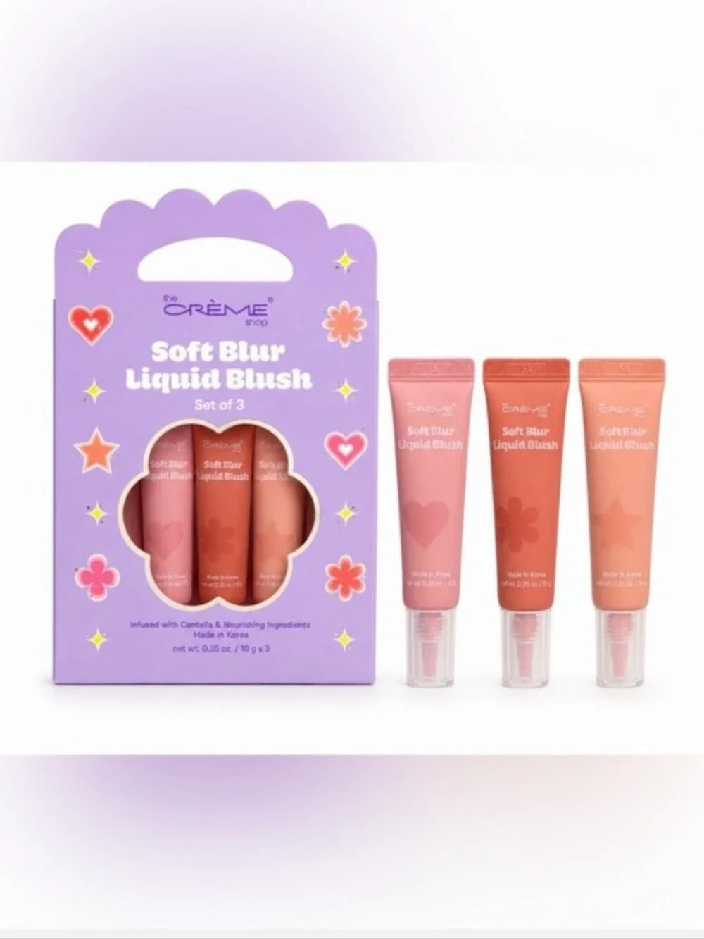 The Creme Shop-Soft Blur Liquid Blush Set of 3 🩷♥️🧡
